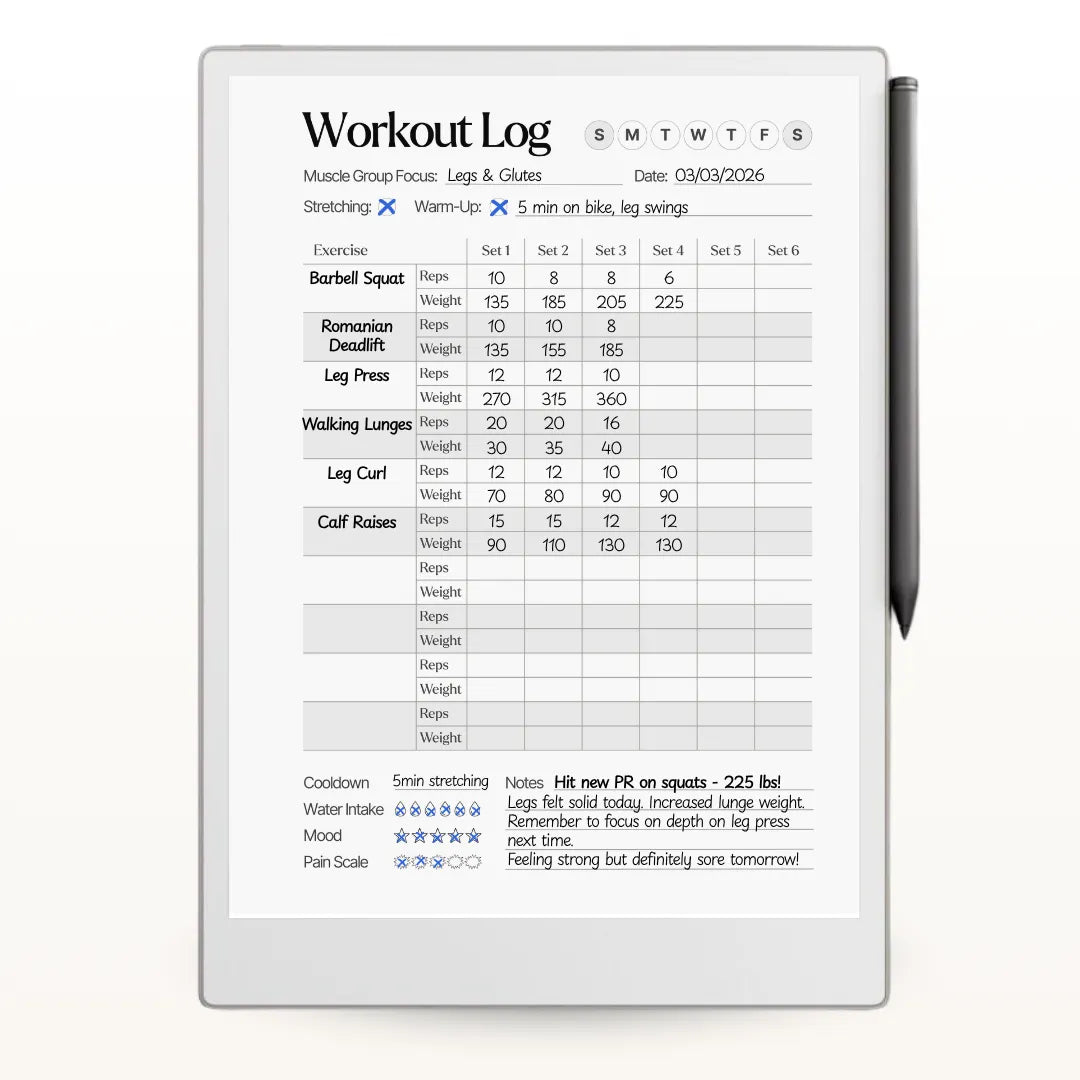RMKly - Workout Log