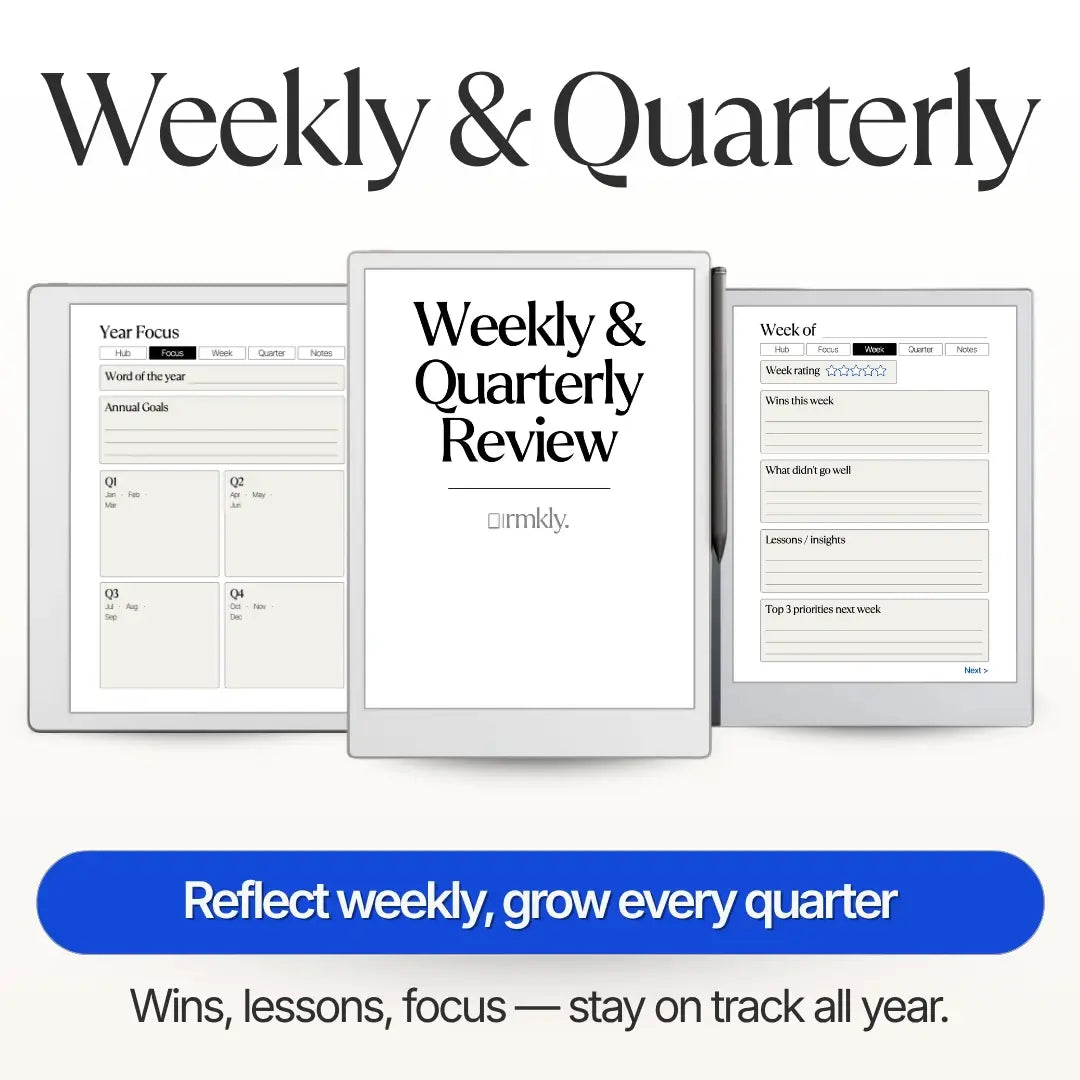 RMKly - Weekly & Quarterly Review